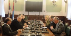 2 December 2013 The Chairman of the Foreign Affairs Committee in meeting with the Member of the Hellenic Parliament